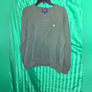 American Eagle Outfitters Men's Green Sweater Wool Cotton Blend XL Preppy